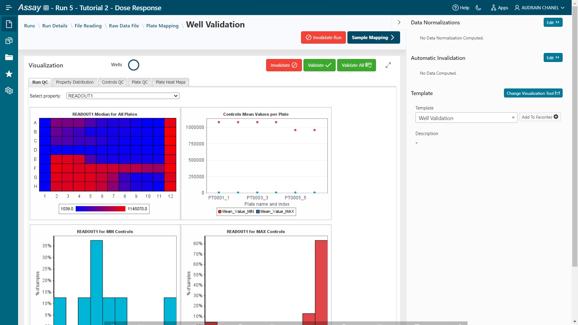 Well Validation step with BIOVIA Pipeline Pilot tool